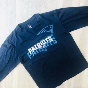 Majestic Brand New England Patriots Long Sleeve Tee